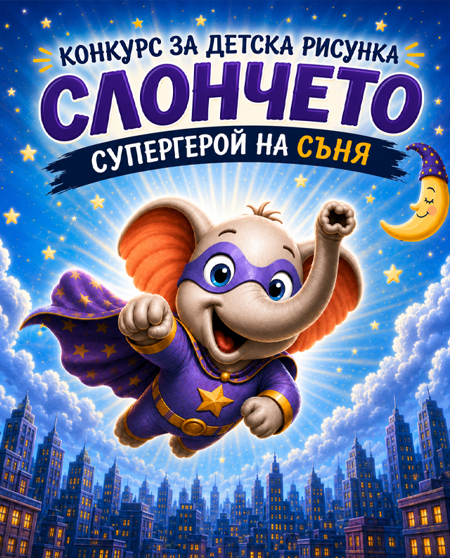Конкурс за детска рисунка „Слончето - супергерой на съня“