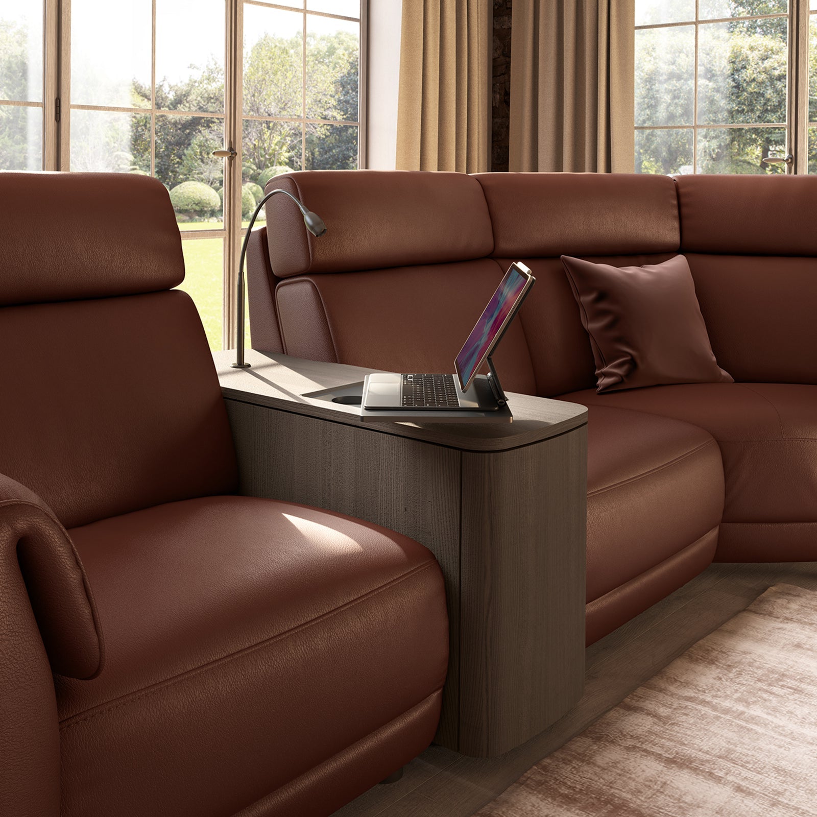 КОЖЕН ДИВАН NATUZZI EDITIONS NUVIA
