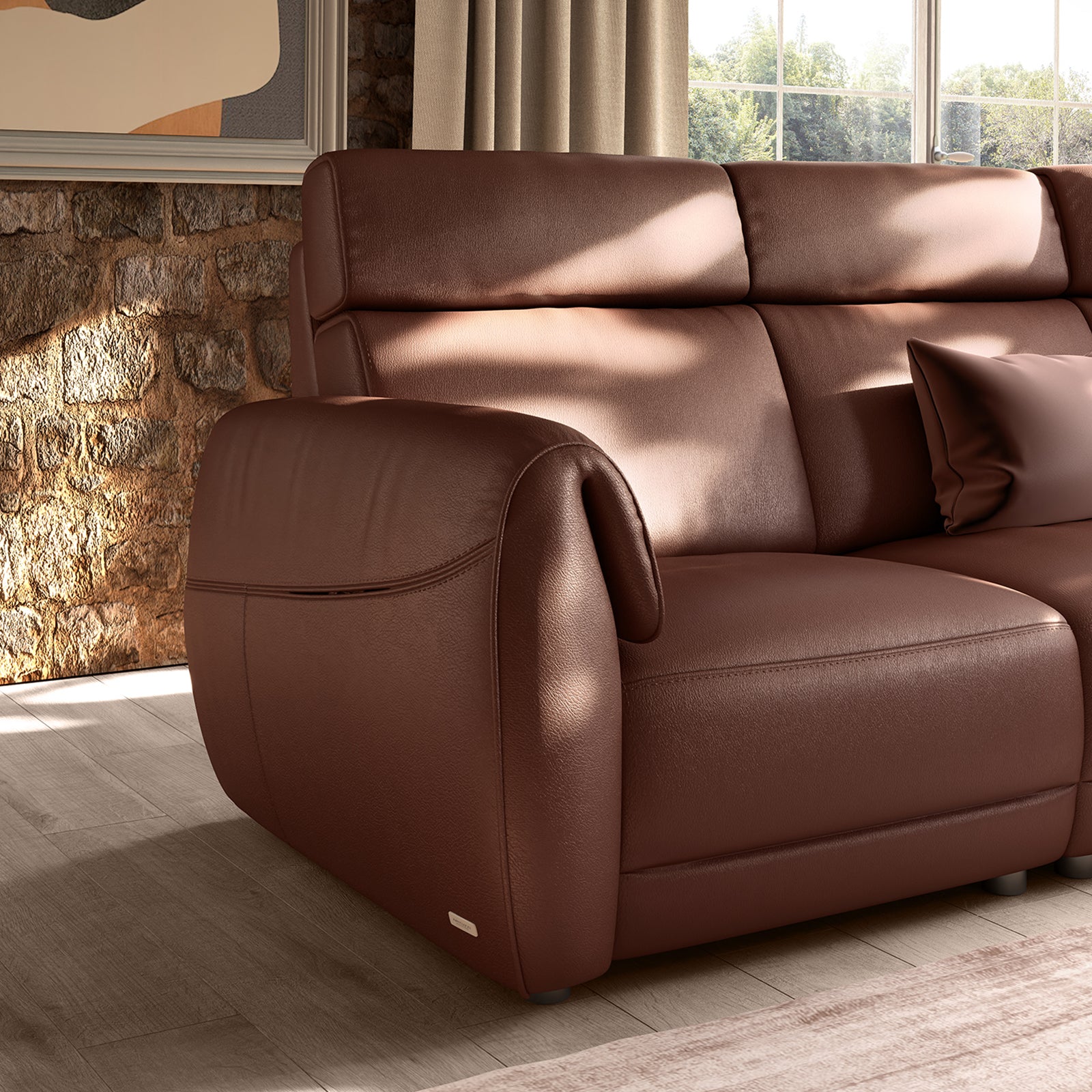 КОЖЕН ДИВАН NATUZZI EDITIONS NUVIA