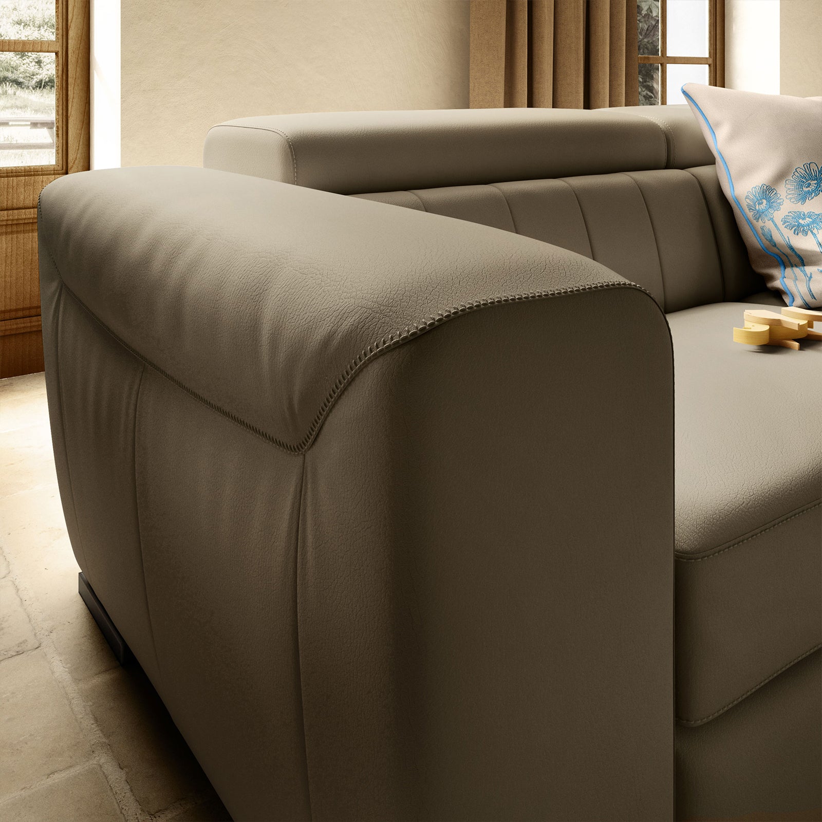 КОЖЕН ДИВАН NATUZZI EDITIONS FORZA