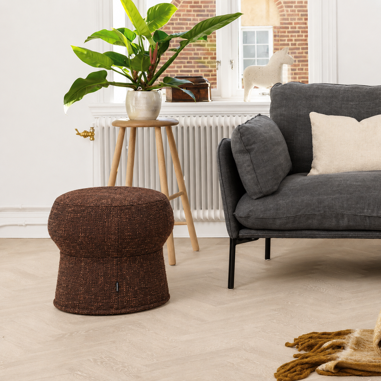 ТАБУРЕТКА FURNINOVA CORK SMALL B NANDA UMBER d50 СМ