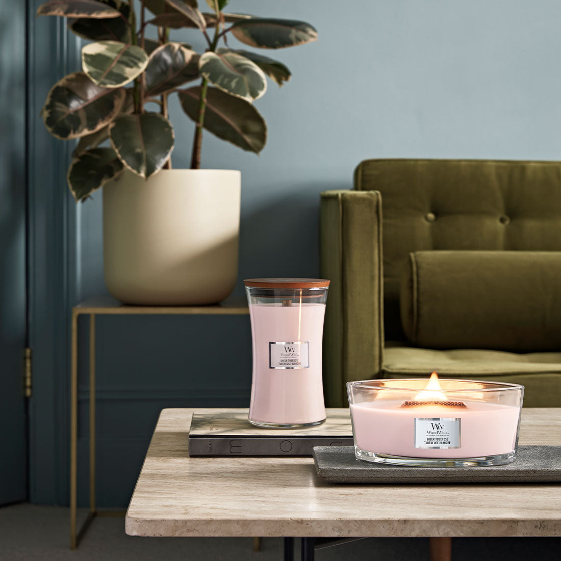СВЕЩ WOOD WICK SHEER TUBEROSE