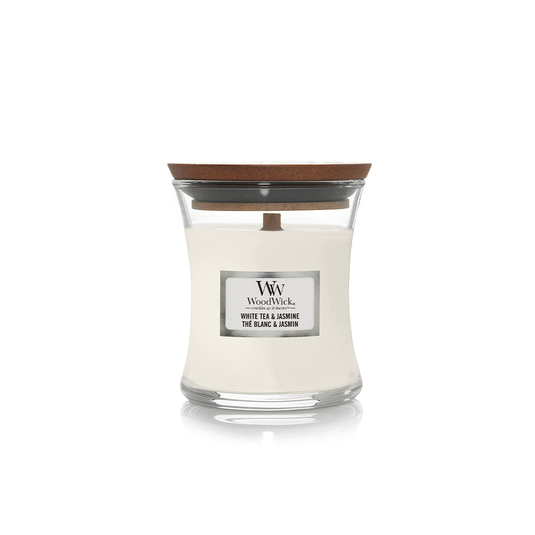СВЕЩ WOOD WICK WHITE TEA AND JASMINE
