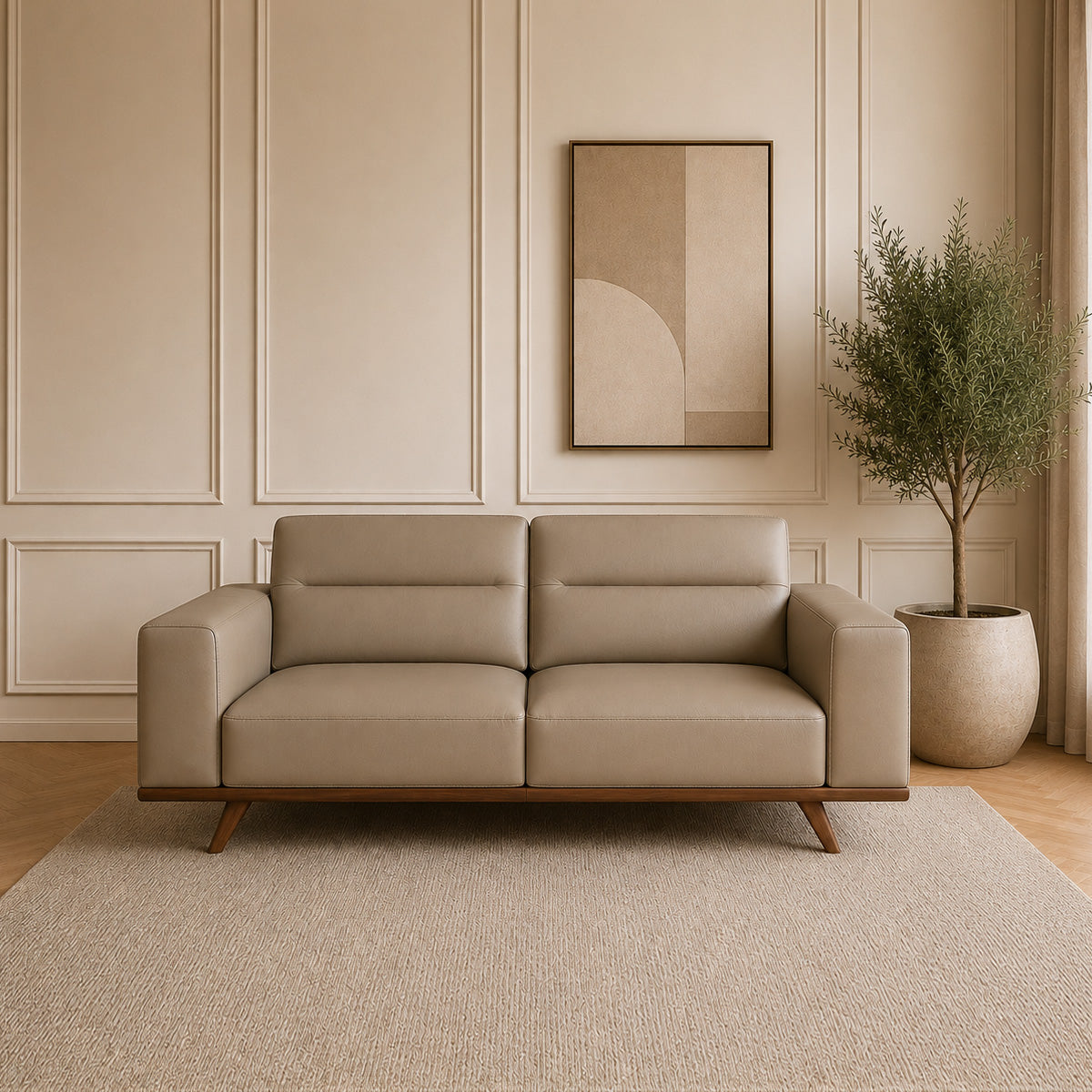 ДВУМЕСТЕН ДИВАН NATUZZI EDITIONS ADRENALINA КОЖА 15C4