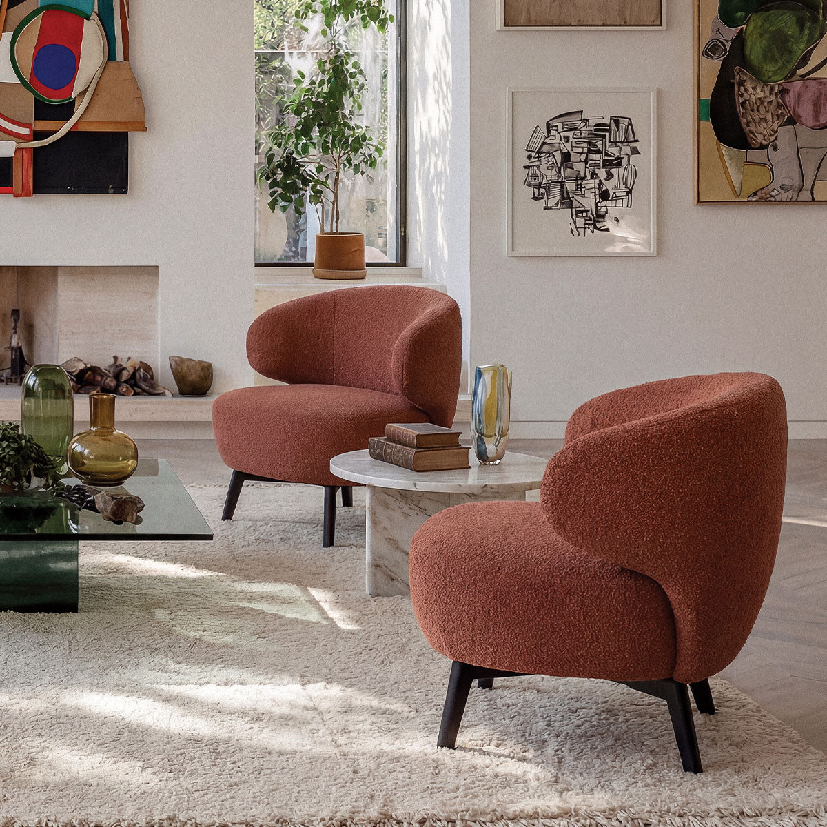 ВЪРТЯЩО СЕ КРЕСЛО FURNINOVA AILA A MAKALU MAGNOLIA 65/70/70 СМ