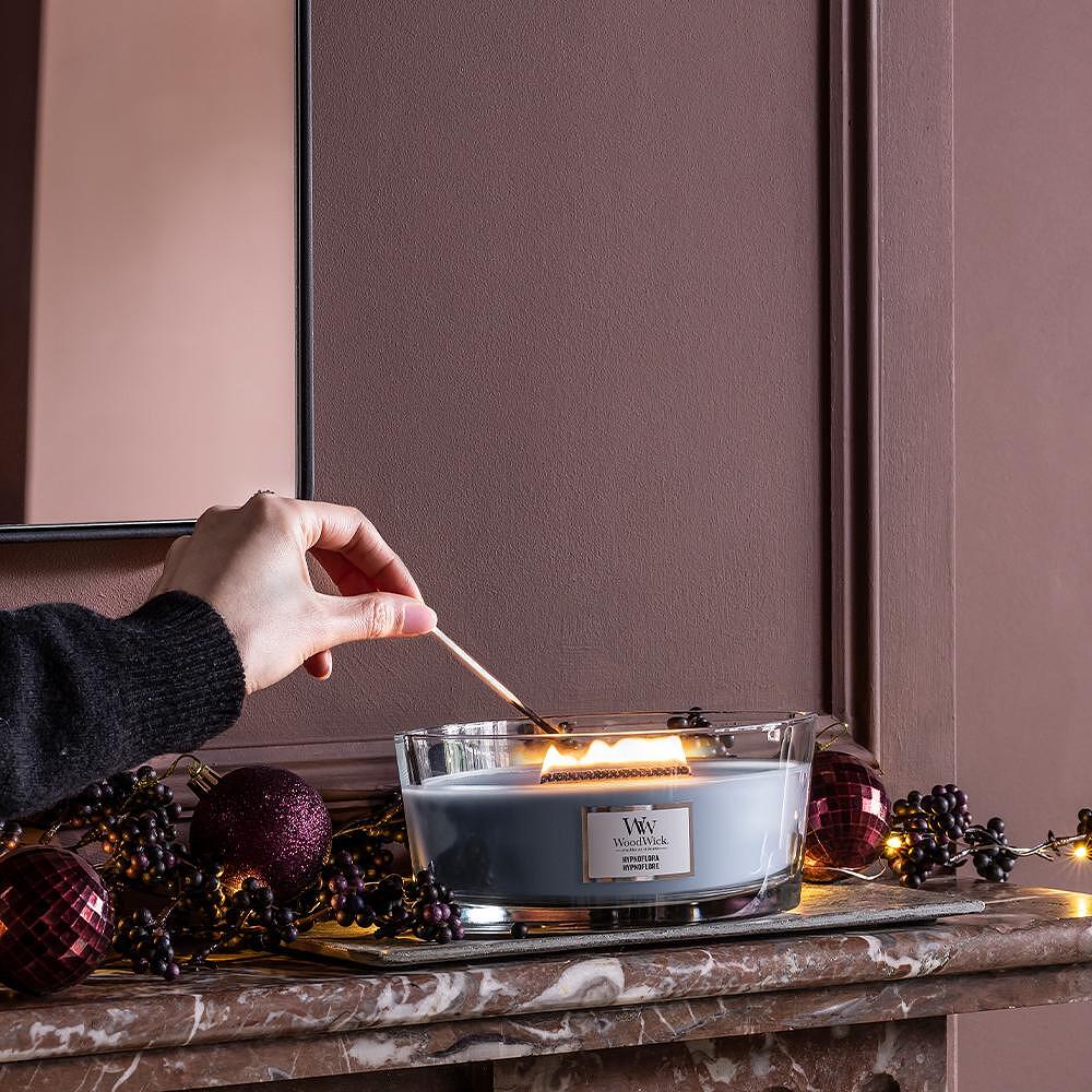 СВЕЩ WOOD WICK HYPNOFLORA ЕЛИПСА