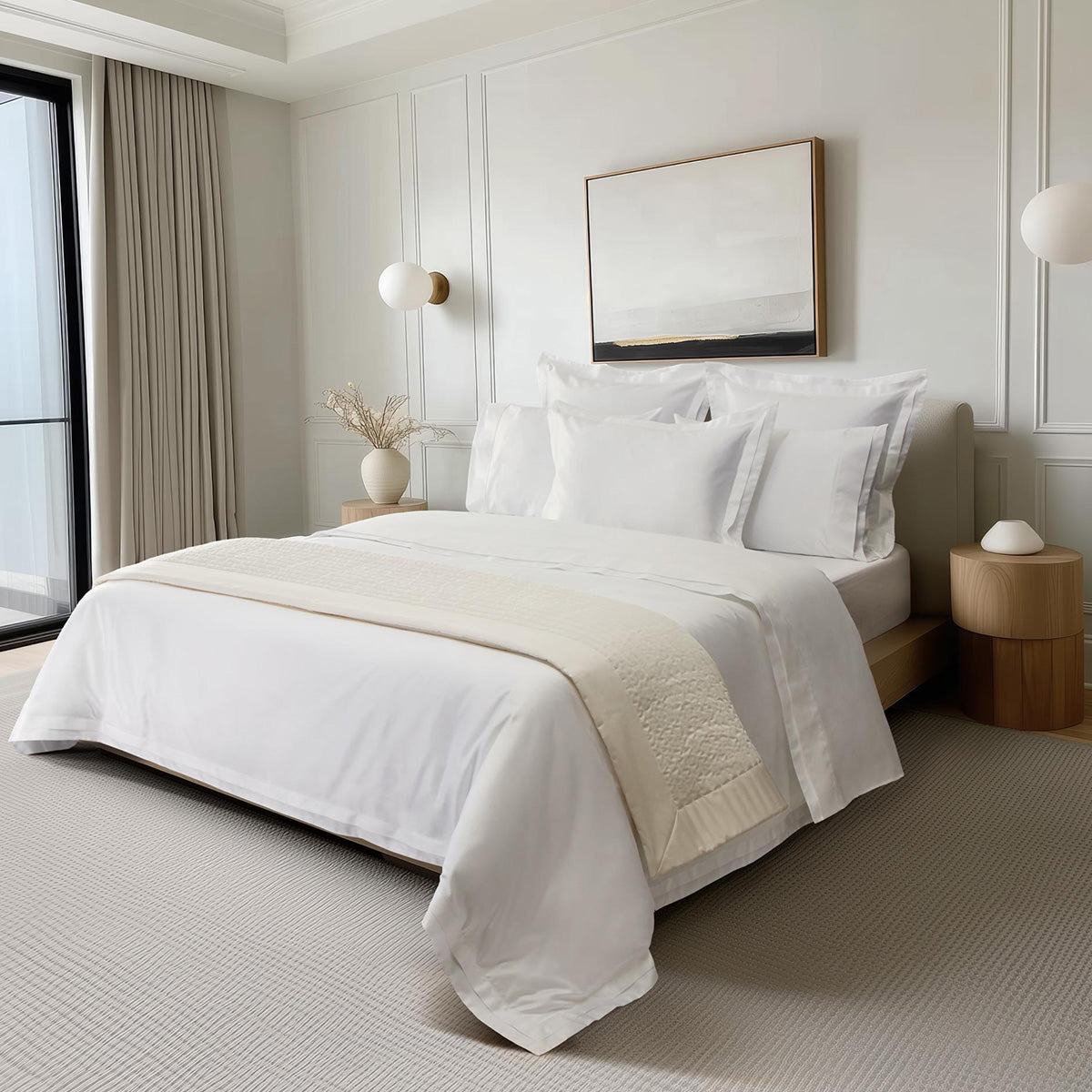 СПАЛЕН КОМПЛЕКТ BOVI LUXOR WHITE