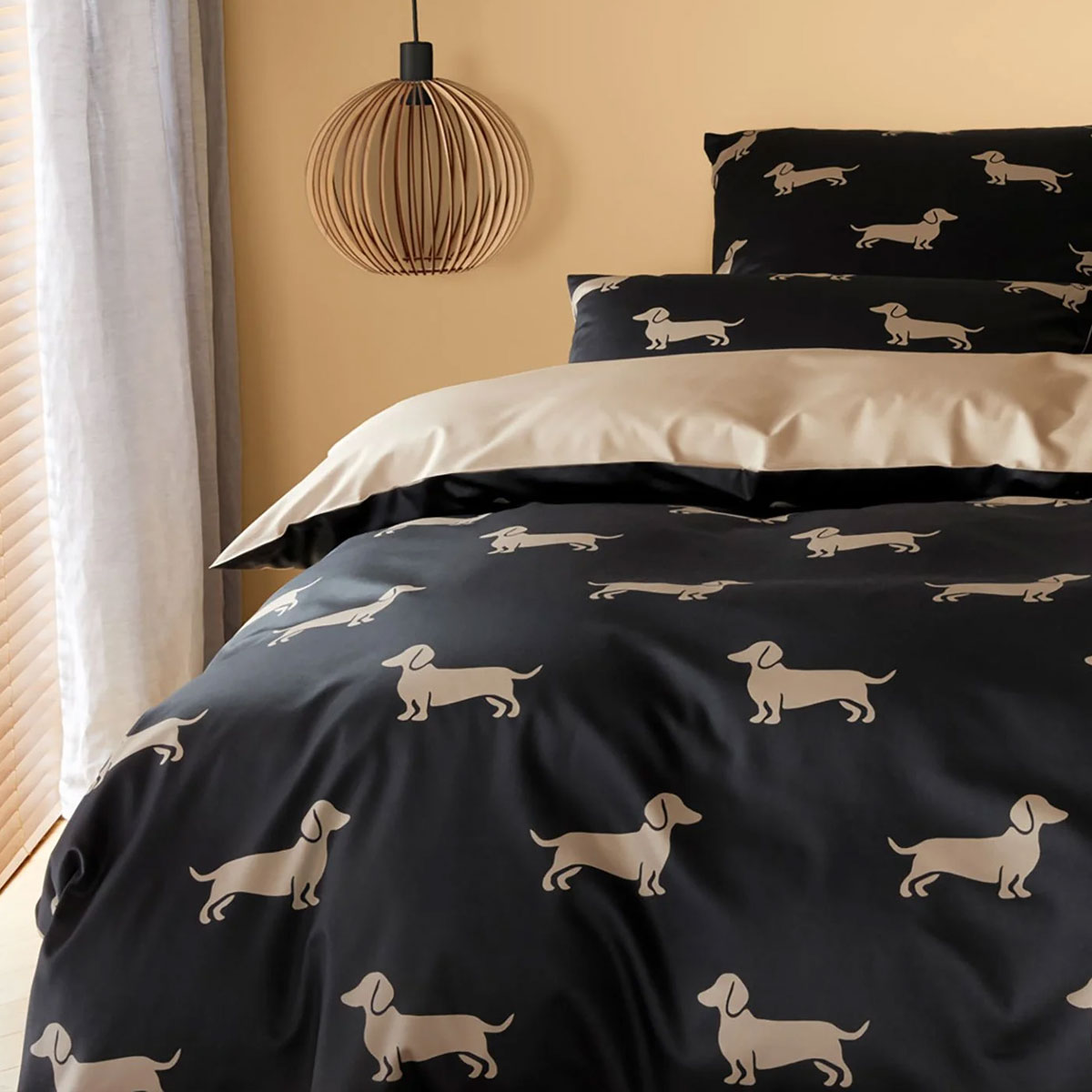 СПАЛЕН КОМПЛЕКТ ELEGANTE DOGS BLACK BEIGE 24540/09