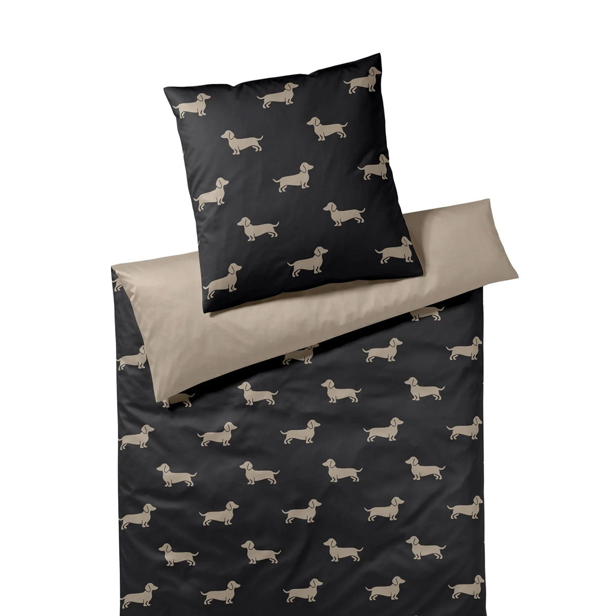 СПАЛЕН КОМПЛЕКТ ELEGANTE DOGS BLACK BEIGE 24540/09