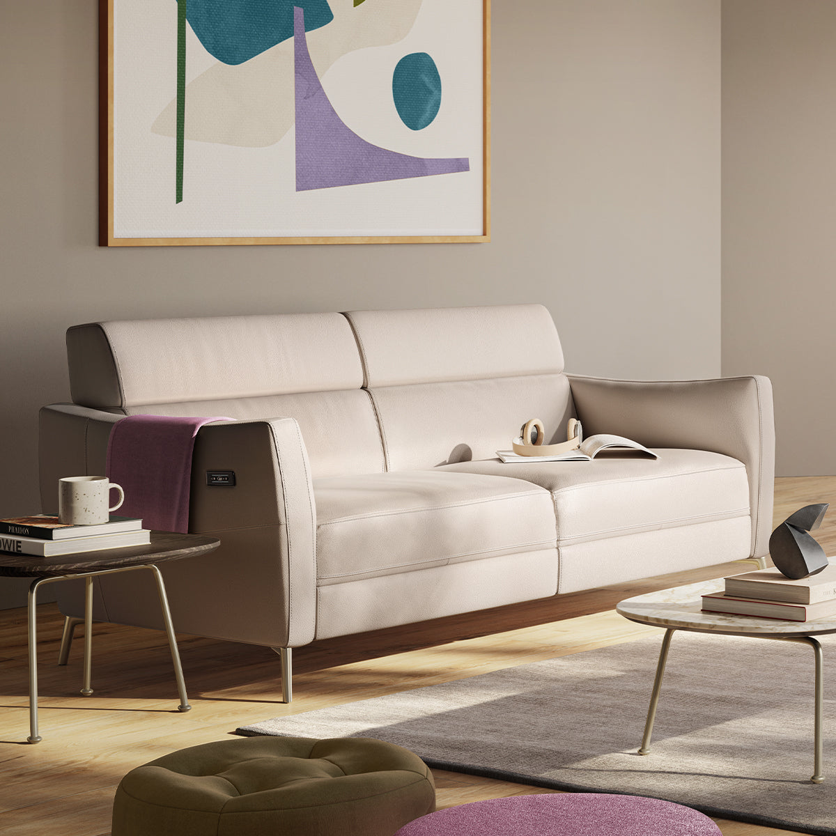 КОЖЕН ДИВАН NATUZZI EDITIONS GREG