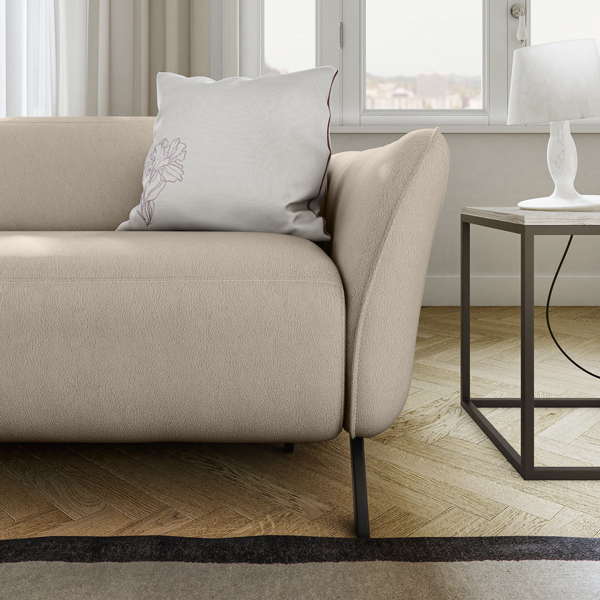ДВУМЕСТЕН И ТРИМЕСТЕН ДИВАН NATUZZI EDITIONS LIMA КОЖА