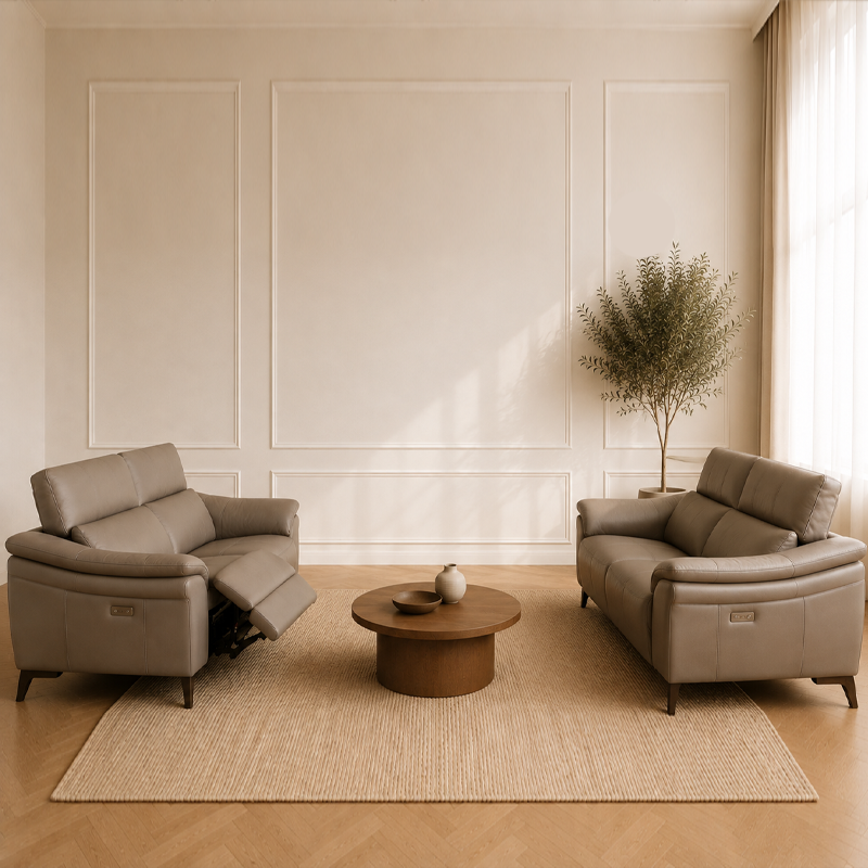 КОМПЛЕКТ КОЖЕНИ ДИВАНИ NICOLETTI HOME COLUMBUS