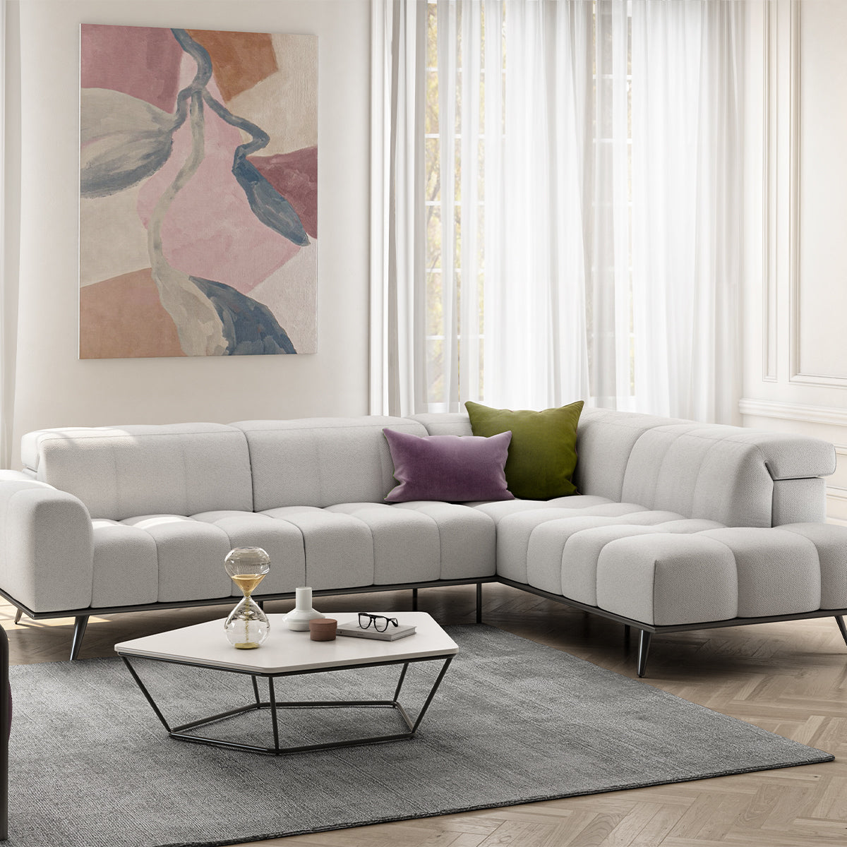 ЪГЛОВ ДИВАН NATUZZI EDITIONS SCACCO