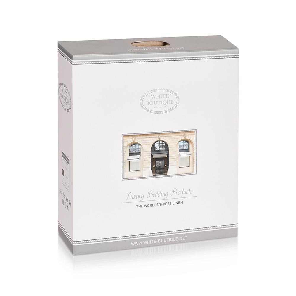 ЧАРШАФ С ЛАСТИК WHITE BOUTIQUE САТЕН БЕЖ