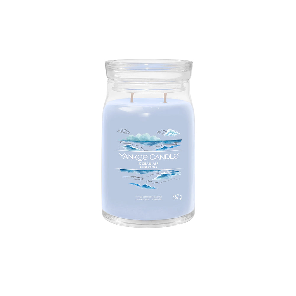 СВЕЩ YANKEE CANDLE SIGNATURE OCEAN AIR ГОЛЯМ БУРКАН