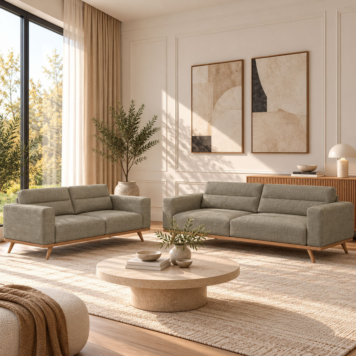ДВУМЕСТЕН И ТРИМЕСТЕН ДИВАН NATUZZI EDITIONS ADRENALINA ТЕКСТИЛ ITACA 78019207