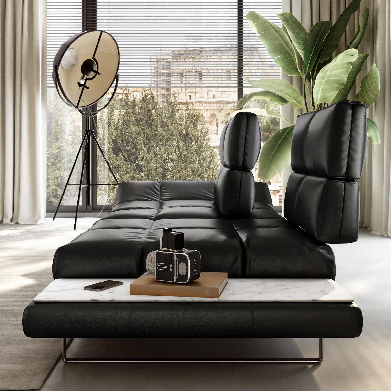КОЖЕН ДИВАН NATUZZI EDITIONS ROMA
