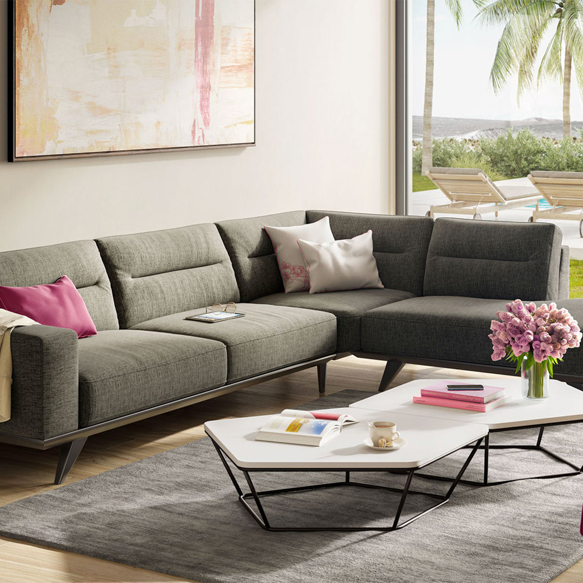 КОЖЕН ДИВАН NATUZZI EDITIONS ADRENALINA