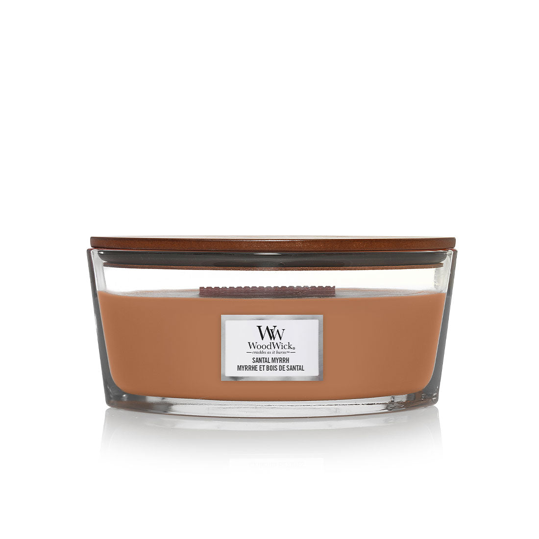СВЕЩ WOOD WICK SANTAL MYRRH ЕЛИПСА
