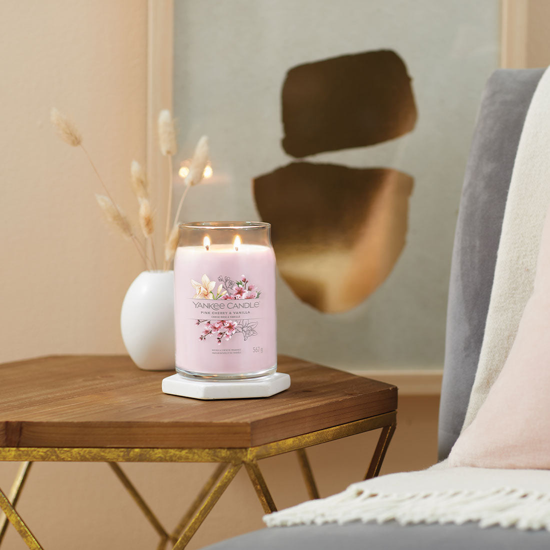 СВЕЩ YANKEE CANDLE SIGNATURE PINK CHERRY VANILLA