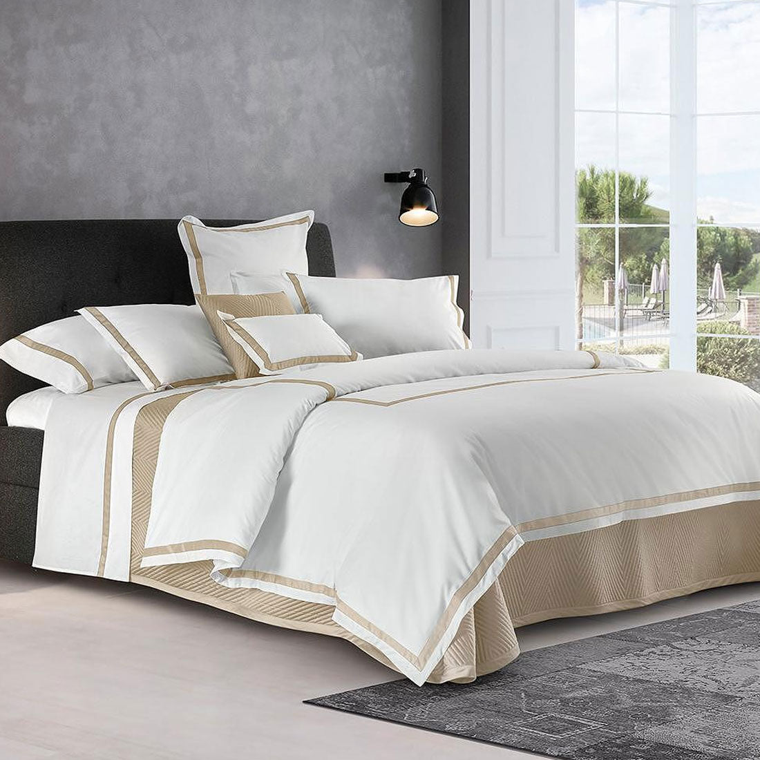 СПАЛЕН КОМПЛЕКТ SIGNORIA PEGASO WHITE/FLAX