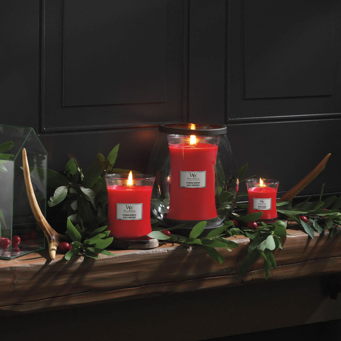 СВЕЩ WOOD WICK CRIMSON BERRIES