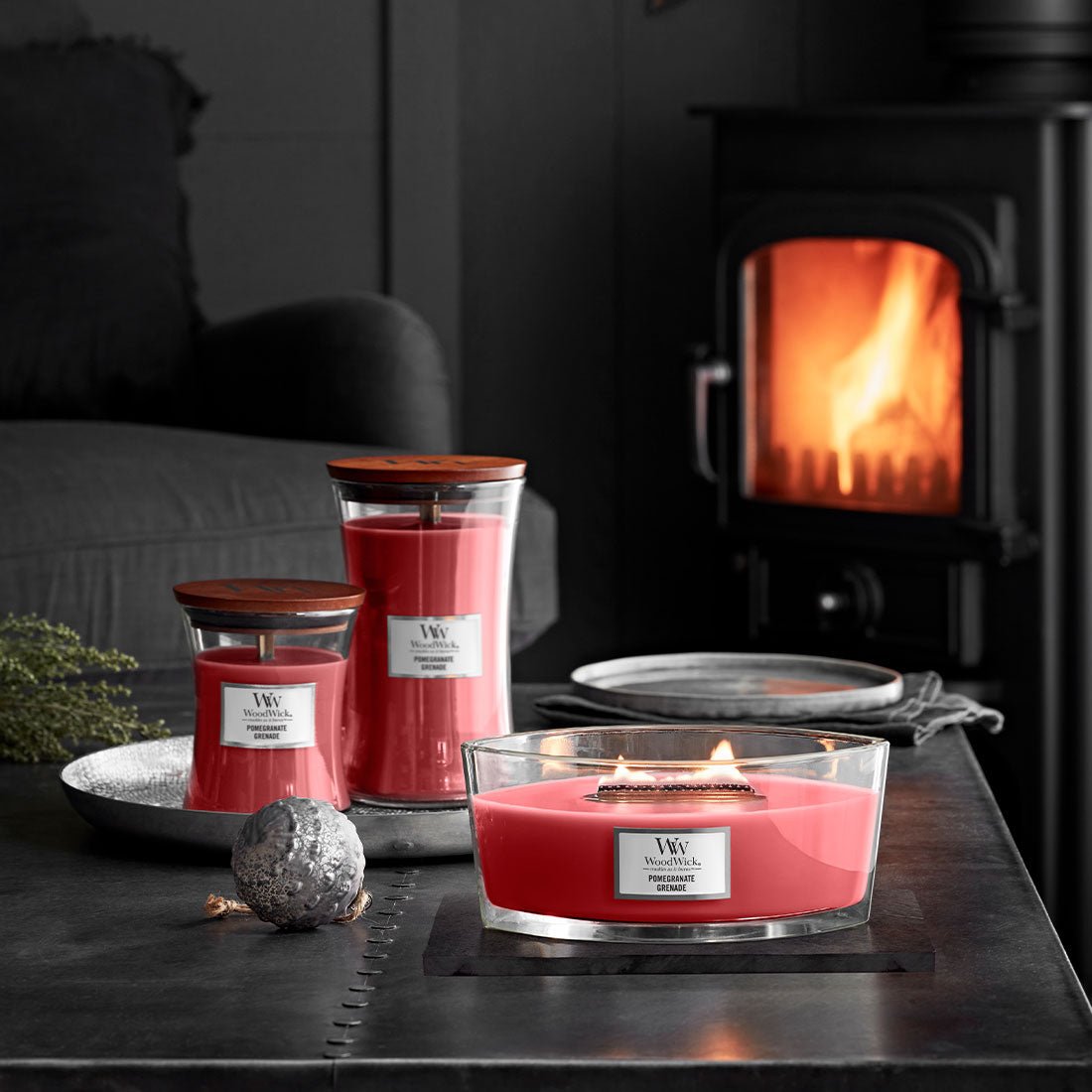СВЕЩ WOOD WICK POMEGRANATE
