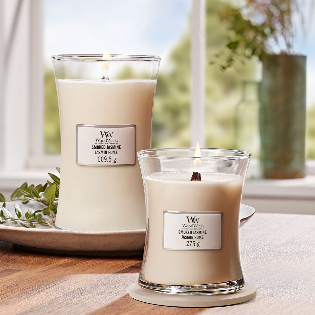 СВЕЩ WOOD WICK SMOKED JASMINE