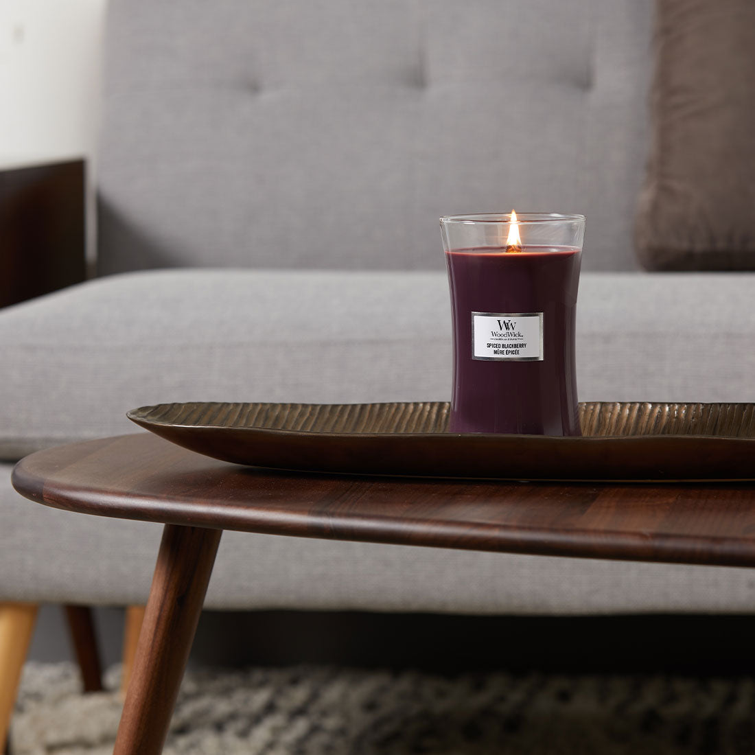 СВЕЩ WOOD WICK SPICED BLACKBERRY
