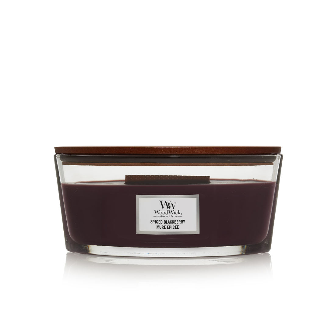 СВЕЩ WOOD WICK SPICED BLACKBERRY ЕЛИПСА