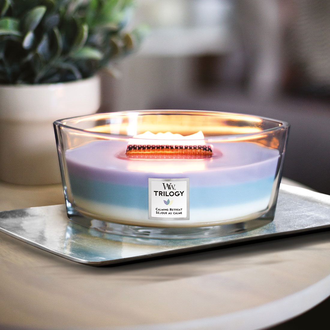 СВЕЩ WOOD WICK TRILOGIA CALMING RETREAT ЕЛИПСА