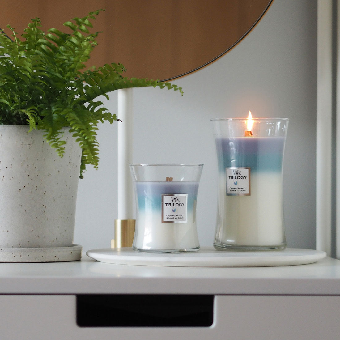 СВЕЩ WOOD WICK TRILOGIA CALMING RETREAT