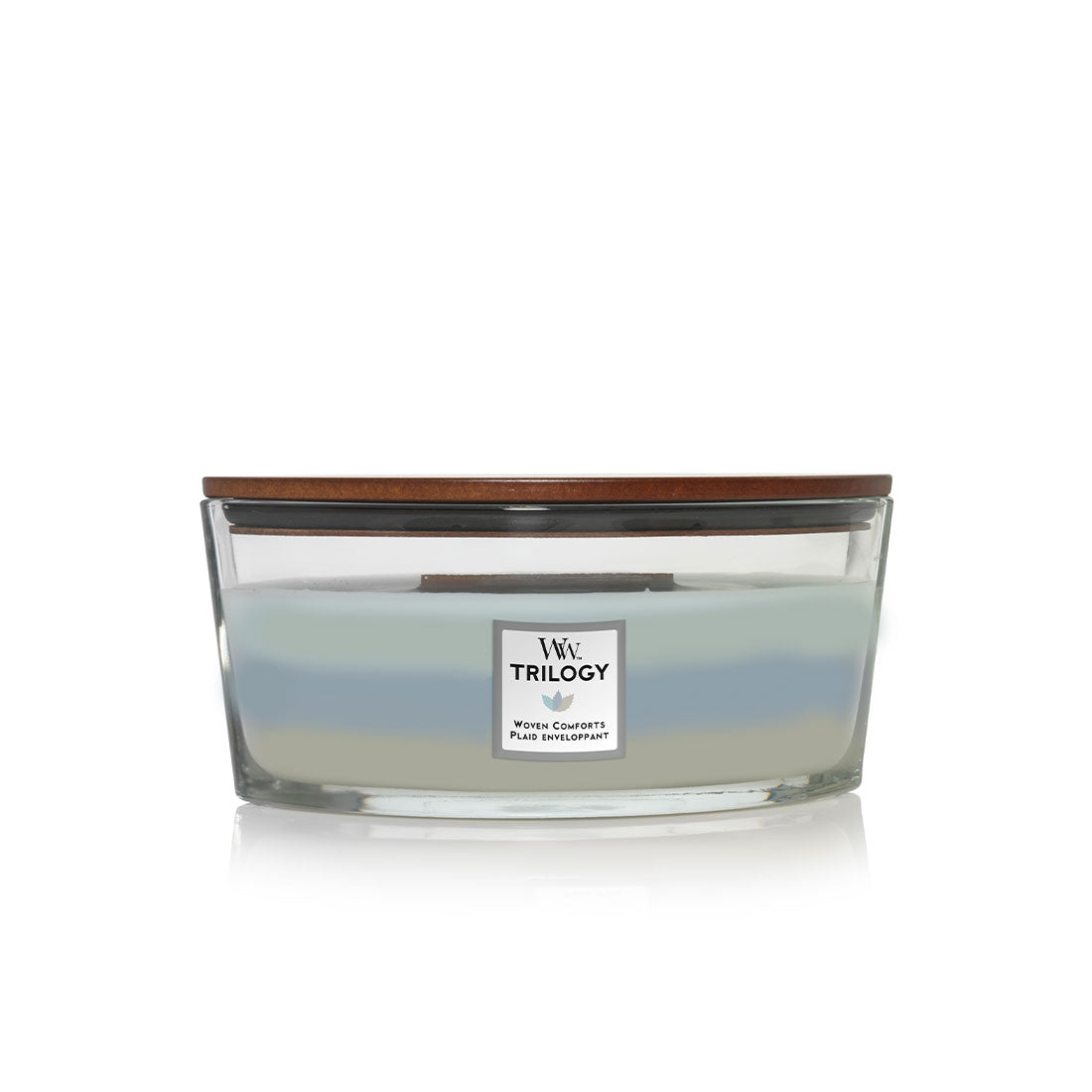 СВЕЩ WOOD WICK TRILOGIA WOVEN COMFORT ЕЛИПСА