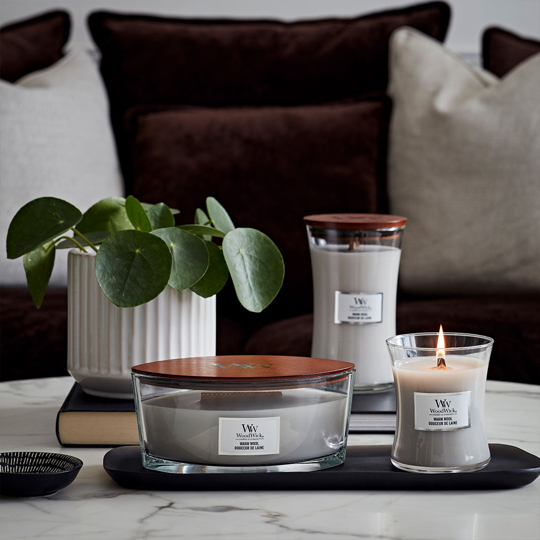 СВЕЩ WOOD WICK WARM WOOL