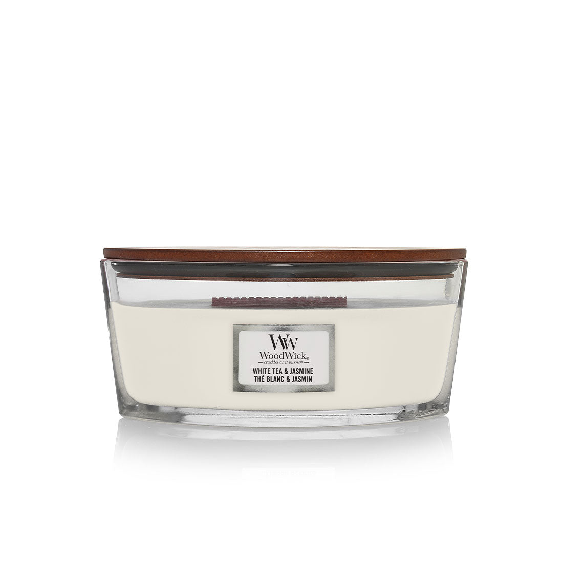 СВЕЩ WOOD WICK WHITE TEA AND JASMINE ЕЛИПСА