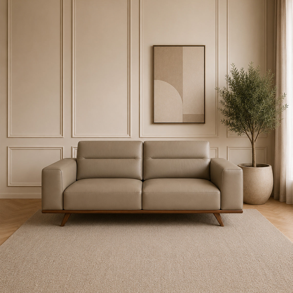 ДВУМЕСТЕН ДИВАН NATUZZI EDITIONS ADRENALINA КОЖА 15C3