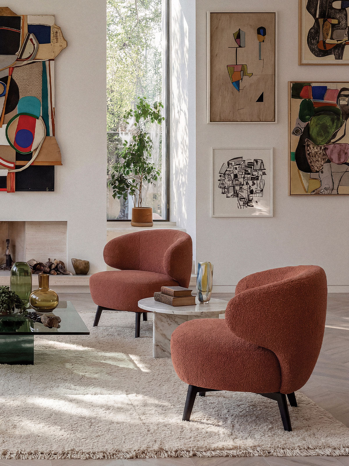 ВЪРТЯЩО СЕ КРЕСЛО FURNINOVA AILA A MAKALU MAGNOLIA 65/70/70 СМ