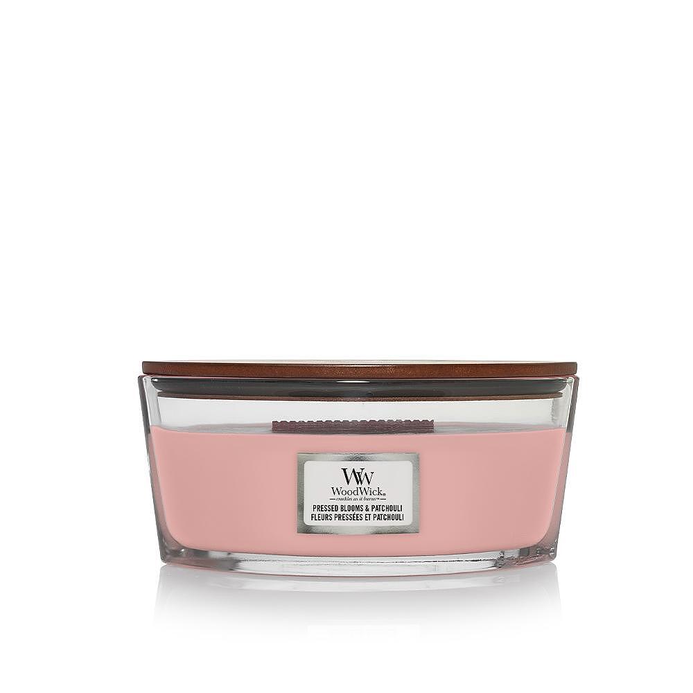 СВЕЩ WOOD WICK PRESSED BLOOMS & PATCHOULI ЕЛИПСА