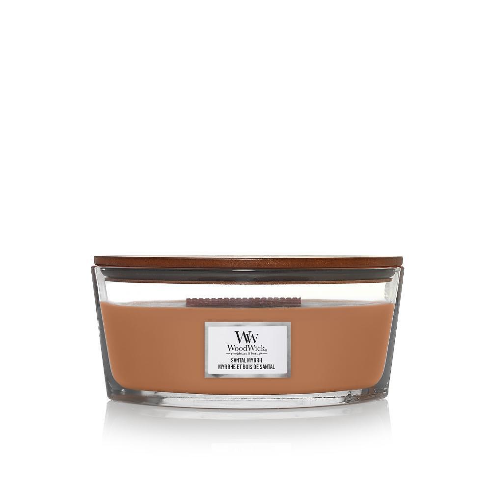 СВЕЩ WOOD WICK SANTAL MYRRH ЕЛИПСА