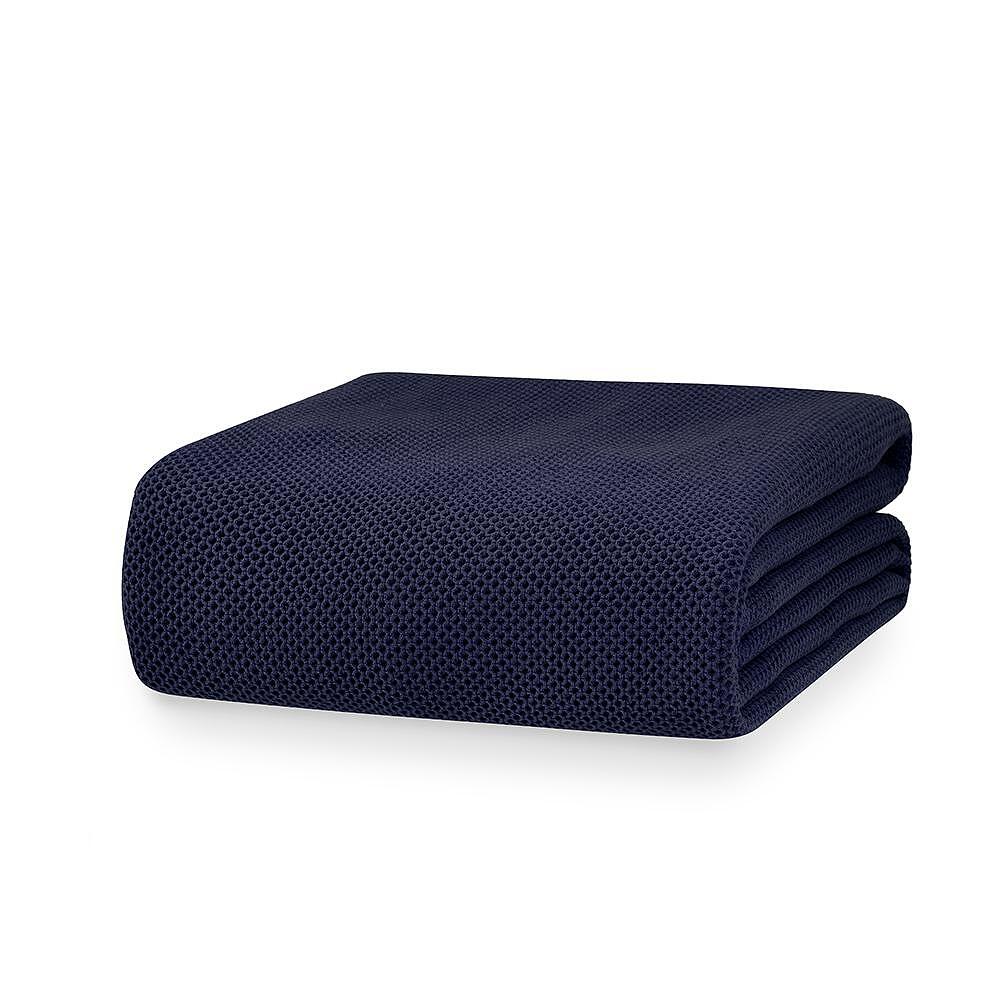 ОДЕЯЛО WHITE BOUTIQUE MALAGA COTTON C 183 BLUE