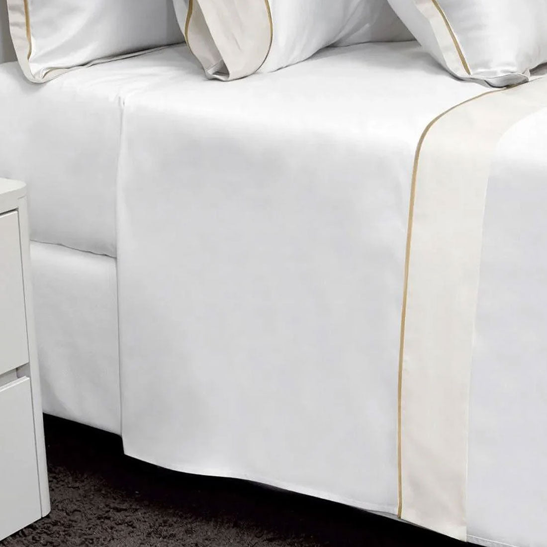 СПАЛЕН КОМПЛЕКТ SIGNORIA LUNA WHITE/IVORY/TAUPE