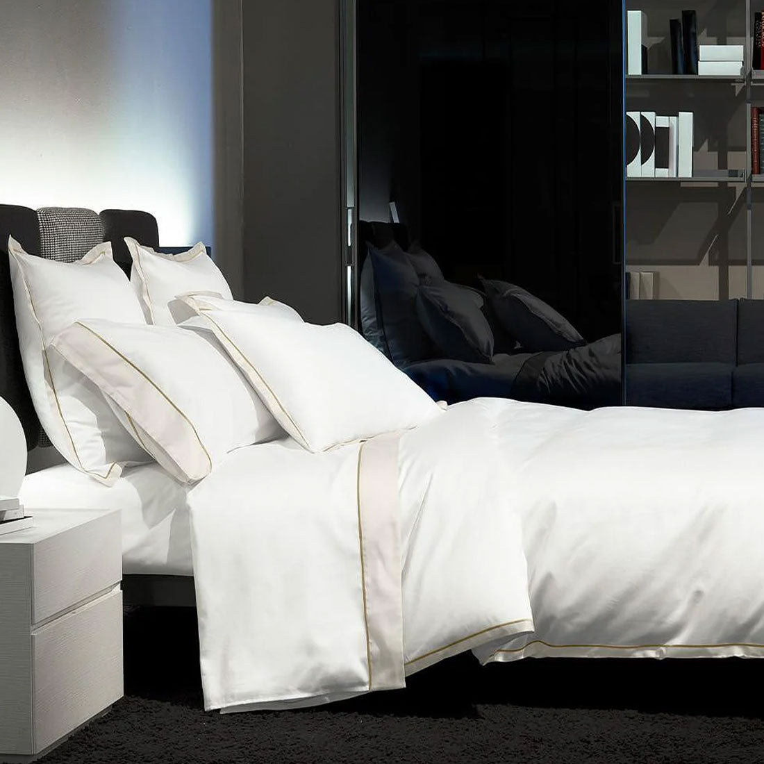 СПАЛЕН КОМПЛЕКТ SIGNORIA LUNA WHITE/IVORY/TAUPE