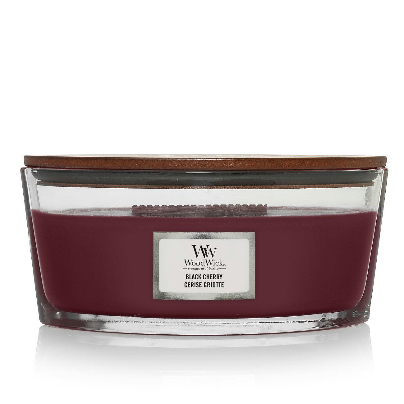 СВЕЩ WOOD WICK BLACK CHERRY ЕЛИПСА