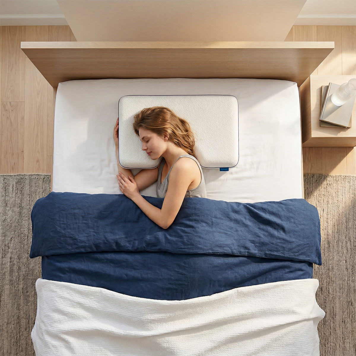 ВЪЗГЛАВНИЦА TECHNOGEL SIDE SLEEPER С ОХЛАЖДАЩ КАЛЪФ