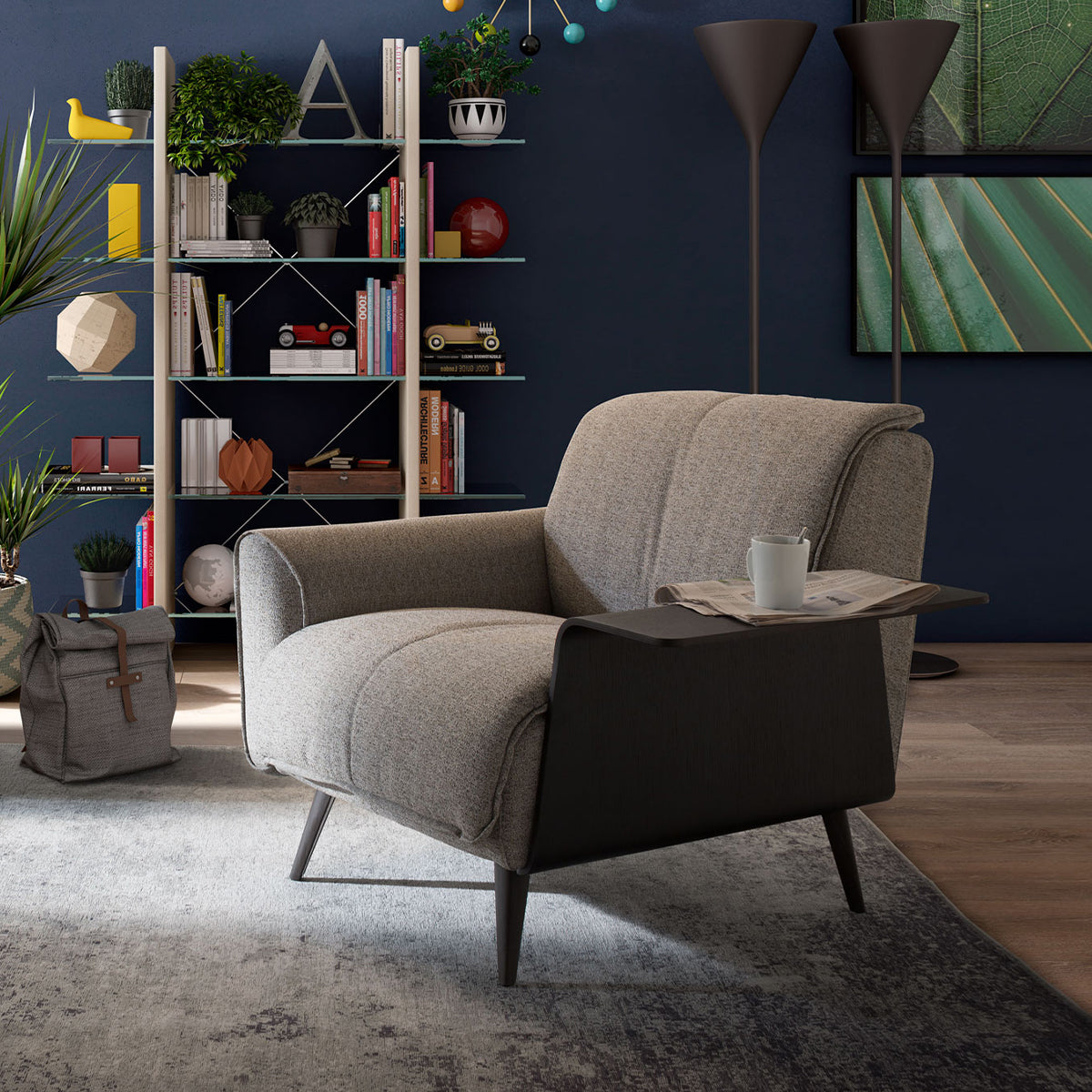 ЪГЛОВ ДИВАН NATUZZI EDITIONS TALENTO КОЖА