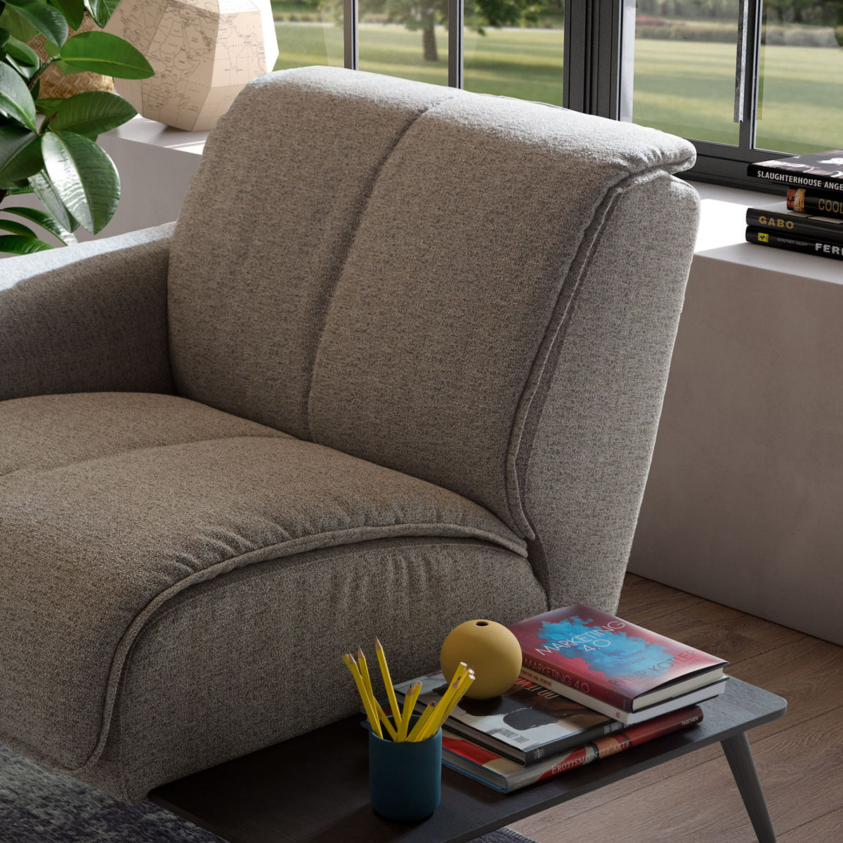 ЪГЛОВ ДИВАН NATUZZI EDITIONS TALENTO КОЖА