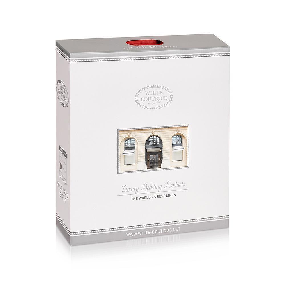 ЧАРШАФ С ЛАСТИК WHITE BOUTIQUE САТЕН ЧЕРВЕНО