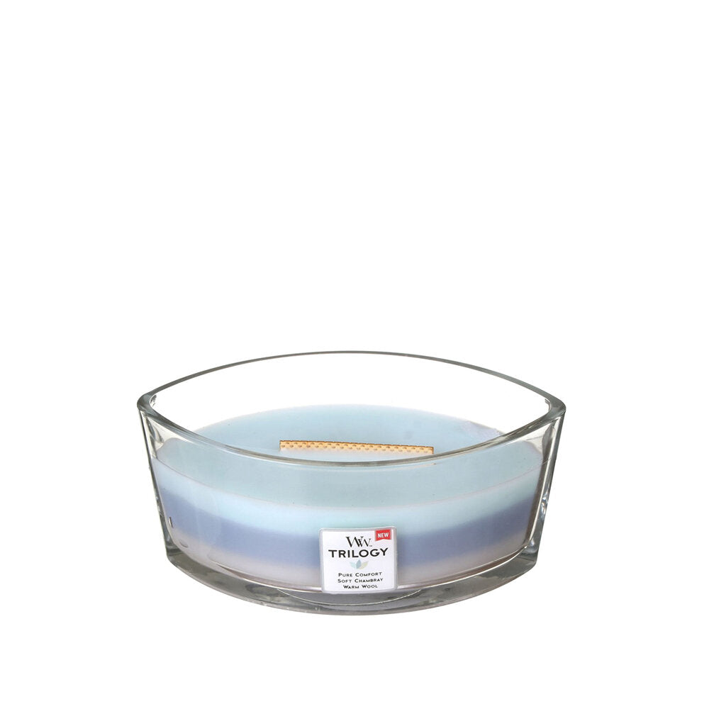 СВЕЩ WOOD WICK TRILOGIA WOVEN COMFORT ЕЛИПСА