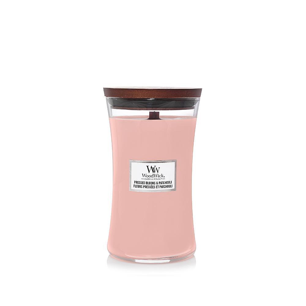 СВЕЩ WOOD WICK PRESSED BLOOMS&PATCHOULI