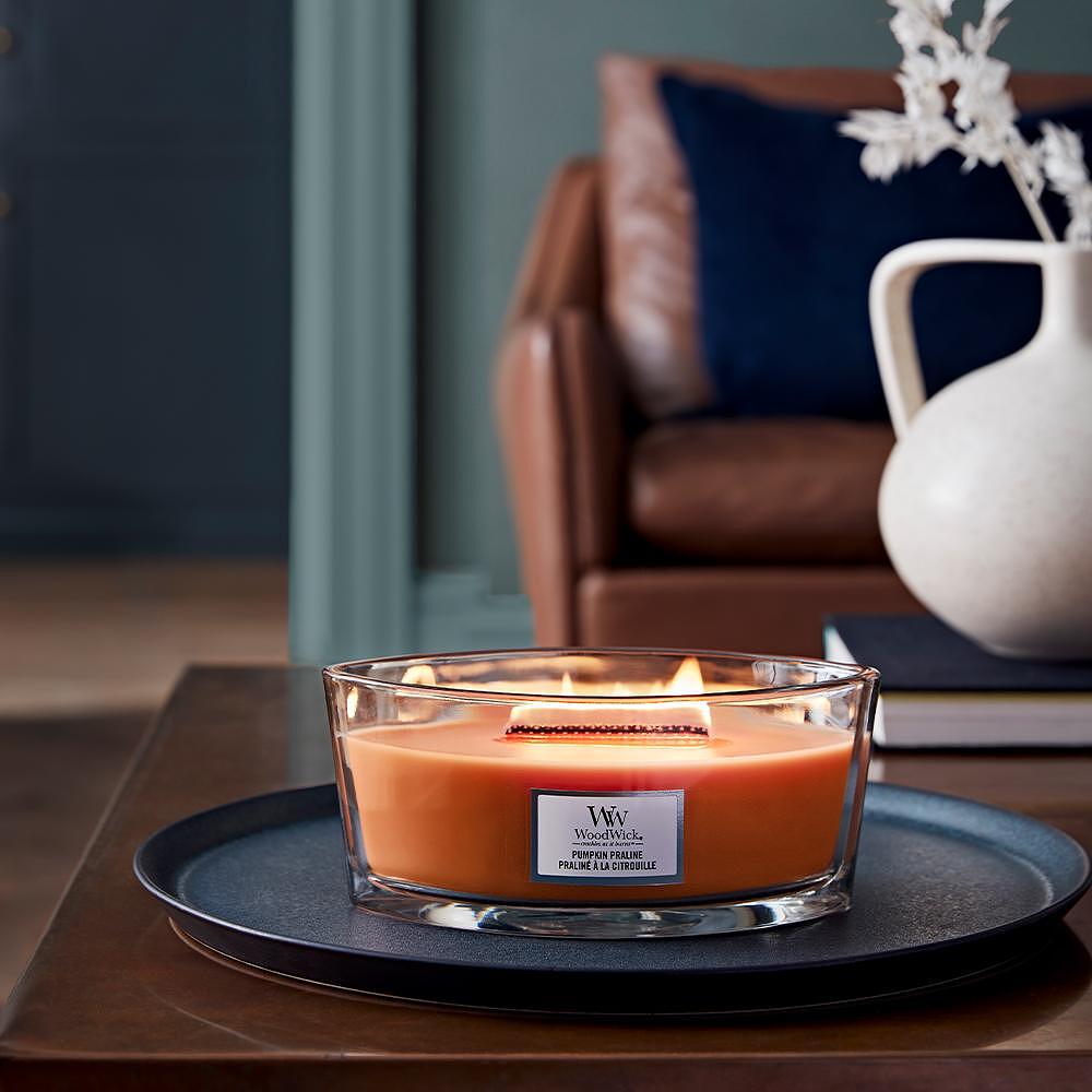 СВЕЩ WOOD WICK PUMPKIN PRALINE ЕЛИПСА